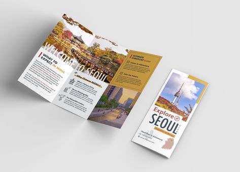 Tourism Brochure Design, Travel Brochure Design, Map Brochures, Brochure Design Layouts, Brochure Cover Design, Modern Brochures, Design Layouts, Leaflet Design, Illustration Branding