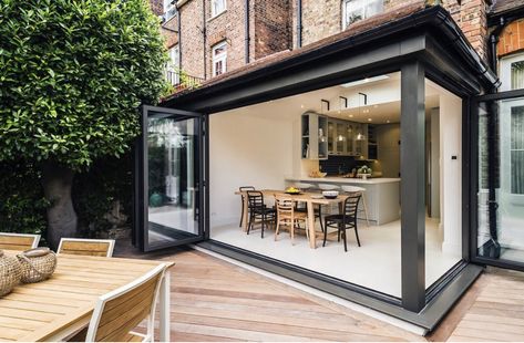 Contemporary Extension, Metal Roof Installation, Flat Roof Extension, Kitchen Diner Extension, Garden Room Extensions, House Extension Plans, Victorian Townhouse, Room Extensions, Open Plan Kitchen Dining