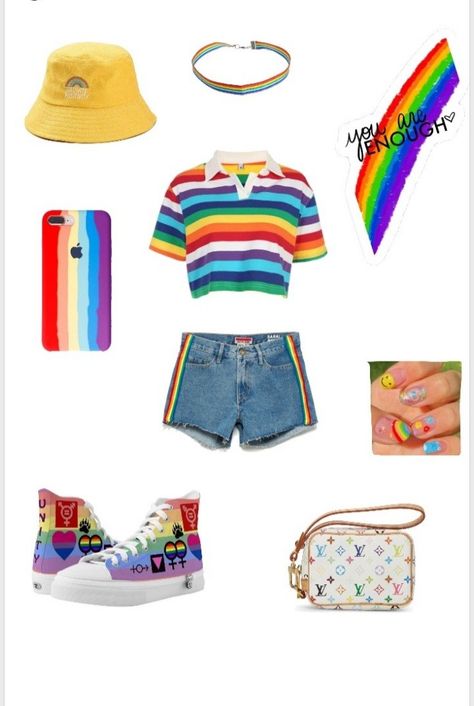 Pride Festival Outfit Ideas Plus Size, Pride Inspired Outfits, Pride Month Outfit Ideas, Pride Month Outfits, Cute Pride Outfits, Pride Month Outfit, Pride Fits, Pride Outfit Ideas, Lgbtq Outfit