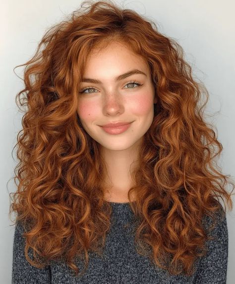 Copper Autumn Hair, Auburn Hair With Blue Eyes, Dark Auburn Hair Curly, Curly Brown Red Hair, Curly Red Hair Naturally, Copper Red Curly Hair, Cinnamon Color Hair, Copper Balayage Curly Hair, Warm Auburn Hair Color