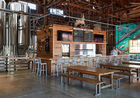 Brewpub Design, Taproom Design, Hop Water, Brewery Interior, Brewery Decor, Brewery Ideas, Brewery Taproom, Brewery Bar, Brewery Design