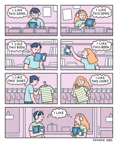 Sundae Kids, English Story Books, Comic Book Template, Romantic Comics, Comic Book Drawing, Story Drawing, Love Cartoon Couple, Cute Couple Comics, Comic Book Art Style