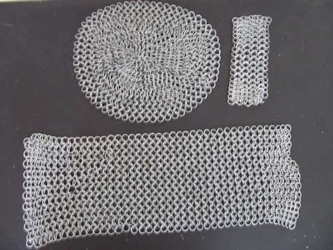 Chainmail Diy, Chainmail Coif, Mail Craft, Chainmail Patterns, Chainmail Armor, Pop Tab Crafts, Chainmail Jewelry, Up Costumes, Chain Mail