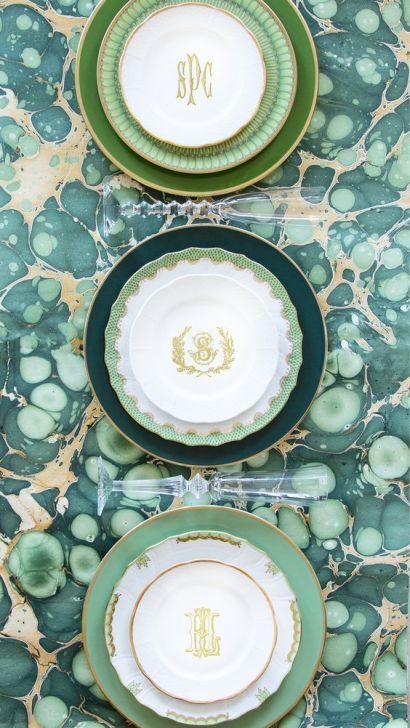 Mismatched Table Setting, Boujee On A Budget, How To Make Floating Shelves, Wedding Dinnerware, Herend China, Book Christmas Tree, Mismatched Plates, Old Plates, Budget Design