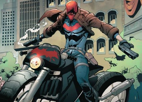 Arsenal Dc Comics, Red Hood Comic, Dc Batgirl, Hood Wallpapers, Red Hood Jason Todd, Dc Comics Artwork, Batman Universe, Im Batman, Damian Wayne