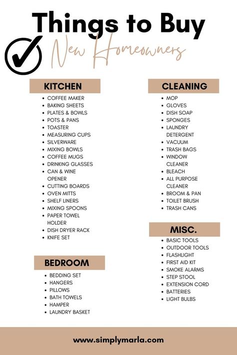 SHOPPING FOR A NEW HOME OR APARTMENT? CONGRATULATIONS!! CHECK OUT THIS HOUSEHOLD ESSENTIALS SHOPPING LIST FOR YOUR FIRST HOME! THIS IS A FREE PRINTABLE SO YOU DO NOT FORGET ANYTHING WHILE SHOPPING FOR YOUR NEW HOME! WE MADE SURE TO INCLUDE ALL OF YOUR ESSENTIALS INCLUDING CLEANING SUPPLIES. I HOPE YOU ENJOY:) #BASICHOUSEHOLDESSENTIALLIST #SHOPPINGLIST #PRINTABLE #CLEANINGSUPPLIES #HOUSEWARMINGGIFT #NEWHOME #FIRSTAPARTMENT #FIRSTHOME #HOMEESSENTIALS New House Essentials List, House Essentials List First Home, House Essentials List, Household Essentials List, Household Items Checklist, List Of Household Items, Apartment Essentials List, First Home Essentials, Homeowner Checklist