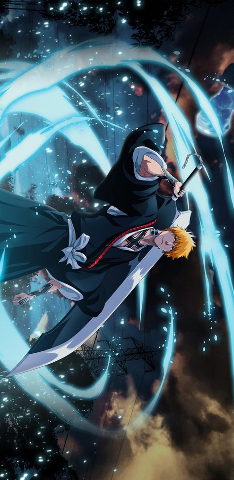 Bleach Ichigo Bankai, Ichigo Kurosaki Wallpaper, Soul Reaper, Legend Series, Bleach Anime Ichigo, Bleach Anime Art, Kurosaki Ichigo, Bleach Fanart, Ichigo Kurosaki