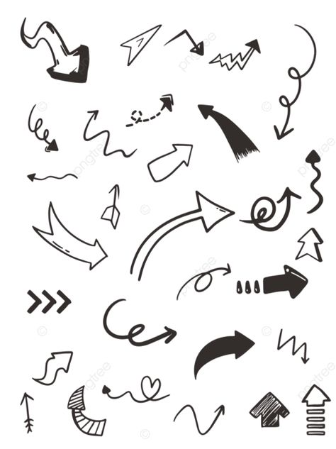 Arrow Ideas For Notes, Doodle Arrows Hand Drawn, Drawing Symbols Doodles, Arrow Doodles Hand Drawn, Arrow Drawing Design, How To Draw Arrows, Seventeen Banner, Arrows Drawing, Doodle Symbols