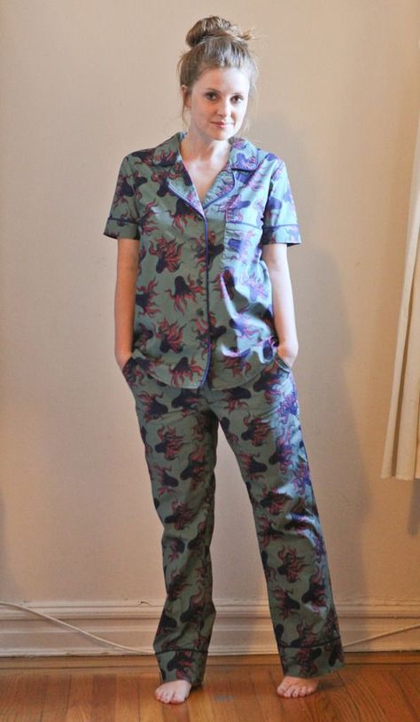 Pajama Pants Pattern, Mother Clothing, Pajama Pattern, Modern Sewing Patterns, Handmade Wardrobe, Sewing Design, Sewing Pattern Design, How To Make Shorts, Pants Pattern