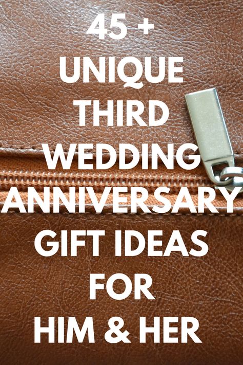 Find the best third wedding anniversary gifts ideas for your husband or wife today. Plus fun and unique leather anniversary presents your spouse will love. (Includes leather anniversary gifts for just him or her.) #thirdweddinganniversarygifts #leatheranniversarygiftsforhim #leatheranniversarygiftsforher #husband #wife #thirdyearofmarriagegifts #thirdanniversaryleathergiftsideas Three Year Wedding Anniversary Gift, Leather Wedding Anniversary Gifts, Three Year Anniversary Gift, Third Wedding Anniversary Gifts, 3 Year Wedding Anniversary, Anniversary Gifts Ideas, Anniversary Gift Ideas For Him, Wedding Anniversary Gift Ideas, 3rd Year Anniversary Gifts