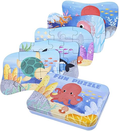 Box For Storage, Floor Puzzle, Jigsaw Puzzles For Kids, Educational Toys For Toddlers, Puzzles For Toddlers, Kids Create, Toddler Age, Puzzle Set, Sea Animal