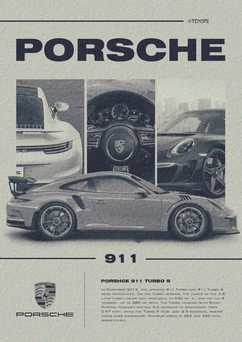 Porsche Wall Poster, Porsche 911turbo S Wallpaper, Porsche Posters Vintage, Black Poster Aesthetic, Aesthetic Posters Wall Decor, Car Poster Design Graphics, Poster Wall Aesthetic, Poster Collage Wall, Wall Posters Aesthetic