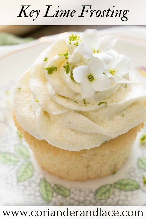 This delicious key lime frosting is the perfect addition to your favourite desserts! This tart and creamy frosting has a light and fluffy texture that's perfect for spreading on cakes, cupcakes, or sugar cookies. Plus, it's easy to make in just a few simple steps – so you can enjoy the sweet and tangy taste of key lime frosting in no time. Key Lime Frosting, Key Lime Buttercream, Lime Frosting, Lime Buttercream, List Of Desserts, Different Kinds Of Cakes, Creamy Frosting, White Chocolate Strawberries, Chilled Desserts