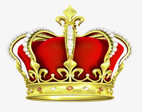 Crown Png, King Crown, Gold Crown, Crown, Red, Gold