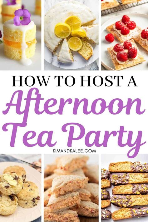 What To Serve At A Tea Party, Tea Party Recipes, Afternoon Tea Ideas, Tea Party Sandwiches Recipes, Tea Party Menu, Diy Tea Party, High Tea Food, Tea Party Sandwiches, Tea Sandwiches Recipes