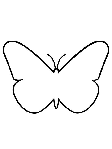 A butterfly outline great for fun activities for kids Easy Butterfly Outline, Outlines Of Drawings, Logo Design Butterfly, Butterfly Printmaking, Cute Outline Drawings, Butterfly Outline Printable, Butterfly Drawing Outline, Butterfly Simple, Easy Butterfly Drawing