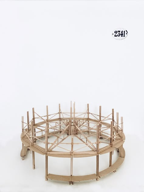 Gallery of Itinerant Tent / Fabrizio Pugliese + Gabriel Huarte - 23 Fortification Architecture, Water Pavilion, Public Space Design, Pavilion Design, Urban Forest, Architecture Model Making, Timber Structure, Architectural Sketch, Space Architecture