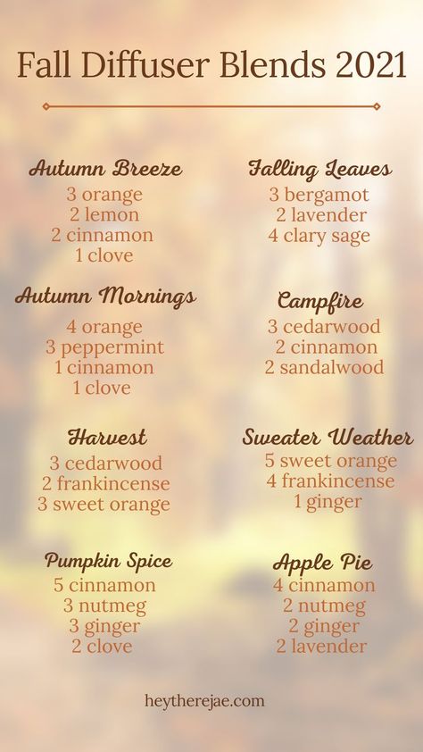 Fall essential oil blends Fall Scents Essential Oils, Fall Essential Oil Blends, Fall Essential Oils, Fall Diffuser Blends, Essential Oil Combinations, Doterra Essential Oils Recipes, Essential Oil Diffuser Blends Recipes, Young Living Essential Oils Recipes, Essential Oils Guide