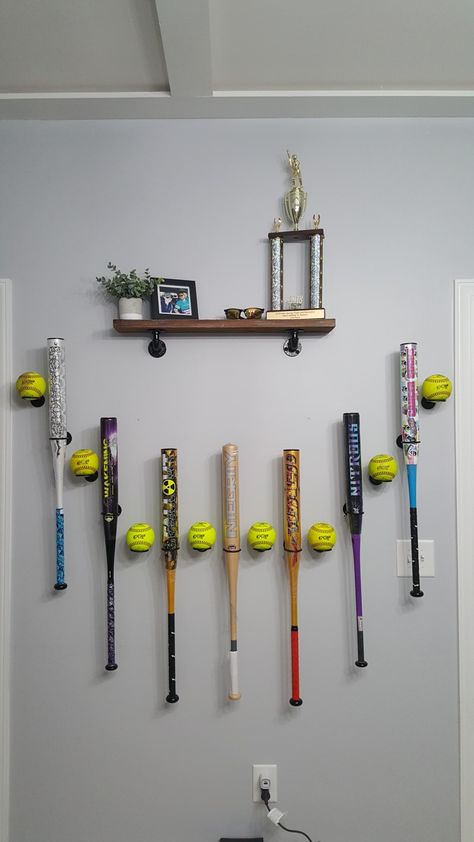 Softball Room Decor, Softball Bedroom, Softball Team Mom, Softball Room, Softball Decorations, Softball Photography, Softball Accessories, Softball Funny, Softball Crafts