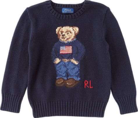 Dope Sweaters, Ralph Lauren Jumper, Mens Designer Sweaters, Bear Sweater, Polo Bear, Ralph Lauren Boys, Stockholm Fashion, Boys Sweaters, Mein Style