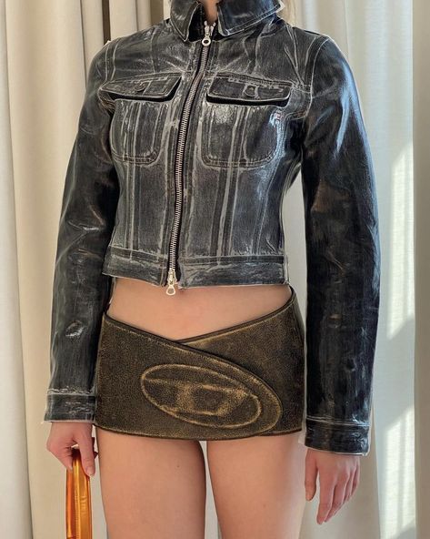 Diesel Belt, Diesel Skirts, Glenn Martens, Diesel Fashion, Diesel Clothing, Gender Fluid Fashion, Archive Fashion, Outfit Look, Outfit Goals