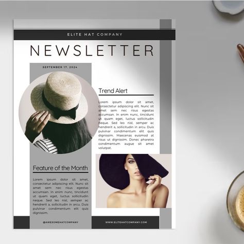 Newsletter Design Layout Templates, Newsletter Design Layout, News Letters, Newsletter Examples, Company Newsletter, January 2025, Newsletter Template, Newsletter Design, Layout Template