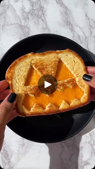 39K views · 27K reactions | Jack-O'-Cheese 🎃 it's Friday the 13th, so episode 9 of my grilled cheese series is this Halloween idea! Perfect for kids AND adults. I used a knife to cut out the jack-o'-lantern face, then added cheddar cheese. Melt in the microwave for a few seconds, before cooking in the skillet. Let me know if you make! #grilledcheese #halloweenfood | Sheila Williams | Oskar Schuster · The Pumpkin's Song (Menu Theme) Cheese Melt, Pumpkin Song, Halloween Party Planning, Halloween Lunch, Halloween Camping, Low Carb Cake, Halloween Treats For Kids, Halloween Idea, K Food