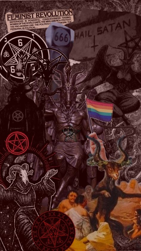 #satanic #satanism #baphomet Baphomet Lockscreen, Angry God Aesthetic, The Satanic Temple Wallpaper, Satanic Wallpaper Pc, Satanism Pfp, Cute Satanic Wallpaper, Baphomet Pfp, Satanism Wallpaper, Satanic Drawings