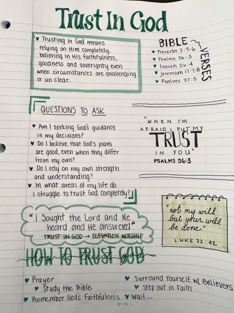 Verses On Trusting God, God Is The Only One To Trust, Bible Study About Faith, Bible Verse For Trust, Tithing Aesthetic, Bible Study On Faith, Journal Christian Ideas, How To Trust God Completely, Bible Verse About Trust