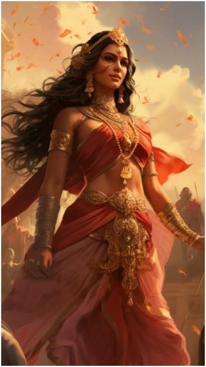 Fantasy Indian Clothing, Song Concepts, Indian Warrior Princess, Rani Aesthetic, Beautiful Warrior, Indian Queen, Indian Warrior, Asian Characters, Medieval Era