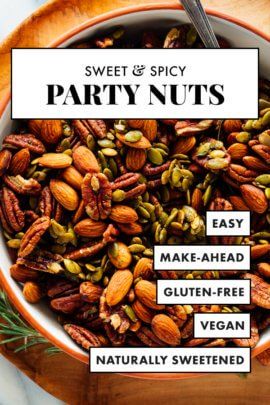 Party Nuts Recipe, Roasted Nuts Recipe, Spiced Nuts Recipe, Spicy Nuts, Best Granola, Nut Recipes, Roasted Nuts, Mixed Nuts, Fresh Rosemary