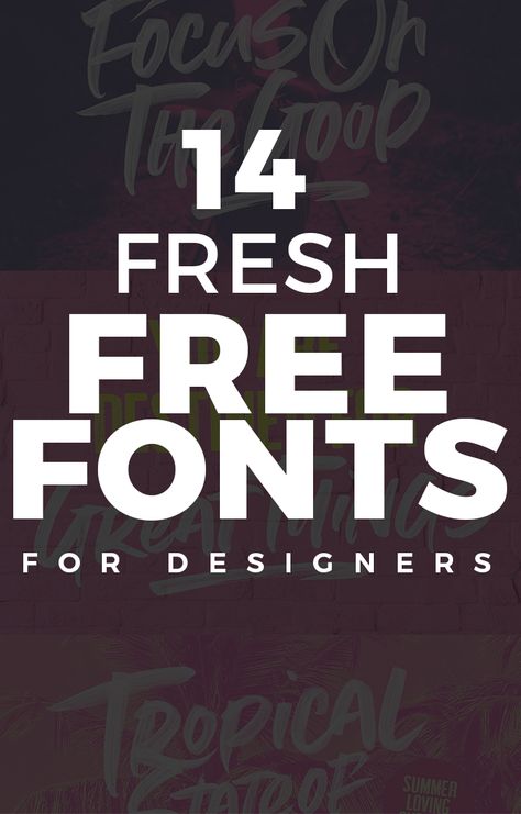 14 Fresh Free Fonts for Designers Best Free Fonts For Commercial Use, Trendy Free Fonts, Fonts For Flyers, Cool Fonts For Logos, Fonts For Logo Design, Free Typography Fonts, Best Fonts For Logos, Top Free Fonts, Fonts Ideas