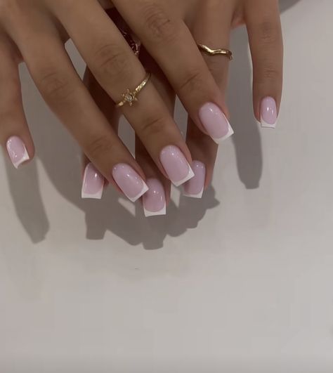 White Tip Nails, French Tip Acrylic Nails, French Acrylic Nails, Classy Acrylic Nails, Short Square Acrylic Nails, Classic Nails, Nails Black, Abstract Designs, Pink Acrylic Nails