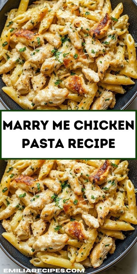 Romantic Dinner Ideas, Birthday Dinner Recipes, Marry Me Chicken Pasta, Marry Me Chicken, Sunday Dinner Recipes, Romantic Dinner Recipes, Pasta Dinners, Pasta Dinner Recipes, Savory Chicken