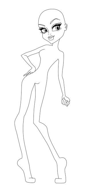 Monster High Body Reference, Monster High Pose Reference, Monster High Body Base Drawing, Monster High Reference, Monster High Doll Poses, Monster High Base Drawing, Doll Base Drawing, Monster High Art Drawing, Monster High Body Base