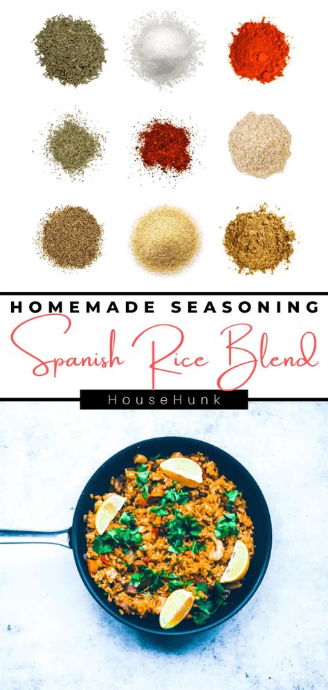 Spanish Rice Mix In A Jar, Spanish Rice Seasoning Recipe, Mexican Rice Seasoning Recipe, Diy Rice A Roni Seasoning Mixes, Seasoning For Rice, Diy Spanish Rice, Rice Seasoning Mix Recipes, Homemade Spanish Rice Easy, Paella Seasoning Recipe