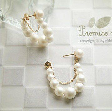 Earrings String Earrings, Discount Jewelry, Earrings Inspiration, Pearl Jewellery Earrings, Pearl Earrings Dangle, Beaded Jewelry Diy, Jewelry Tutorials, Wholesale Jewelry, Online Jewelry