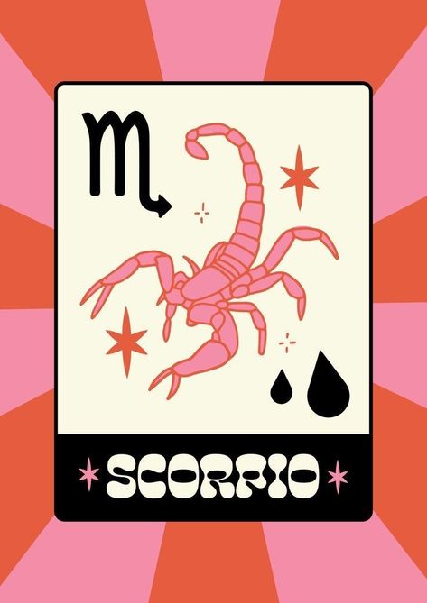 Scorpion Horoscope, Scorpio Zodiac Art, Tattoo Poster, Scorpio Art, Tattoo Posters, Retro Tattoos, Zodiac Designs, Hippie Wallpaper, Zodiac Art