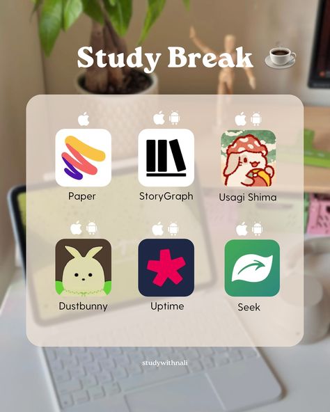 🏫 Back to school apps master list ’24 Useful apps to start a new semester strong 💪🏻 The categories of the apps are: 📝 note-taking ⏰ time management 🗓️ organization 🧘🏻‍♀️ focus 🩹 study aid 🛋️ lifestyle 🩺 health ☕️ study break What other app would you add to the list? 📝 #studytips #backtoschool #appsios #appsandroid #studygram Study Focus Iphone, Apps For School Organization, Best Apps To Study, Apps For Time Management, Cute Note Apps, Notes App Organization, Apps To Take Notes, Apps For Notes, Aesthetic Apps To Download