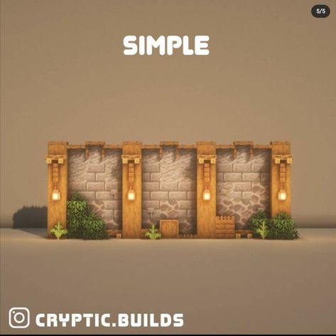 Simple Wall Ideas, Wall Design Minecraft, Wall Minecraft, Minecraft Cherry Blossom House, Minecraft Village Ideas, Pfp Minecraft, Minecraft Wall Designs, Cherry Blossom House, Minecraft Pfp