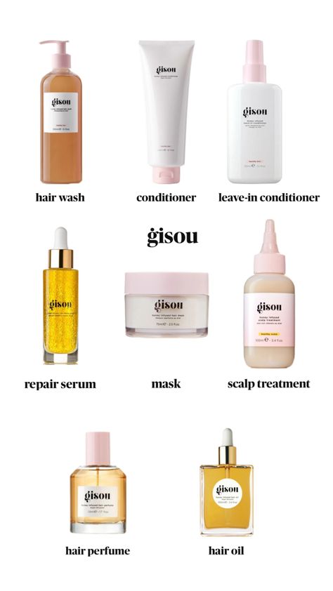 gisou, Gisou hair, hair oil, scalp treatment, leave-in conditioner, wishlist, hair oil, hair perfume, shampoo, conditioner, hair serum Hair Products Gisou, Hair Care Gisou, Gisou Hair Shampoo, Gisou Shampoo And Conditioner, Gisou Hair Set, Gisou Hair Products, Gisou Shampoo, Smell Good Hair, Hair Oil Routine