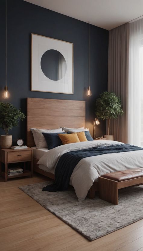 20 Relaxing Bedroom Ideas for a Cozy Retreat » Comfy Ideas Modern Bedroom Couple, Cozy Airbnb Decor, Cozy Bedroom Ideas For Men, Single Male Bedroom Ideas, Bedroom Colour Ideas For Small Rooms, Boutique Hotel Bedroom Inspiration, Simple Home Aesthetic, Light Colored Bedroom Ideas, Luxe Bedroom Classy