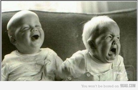 DUDE ! I'm just kidding you are not adopted Twin Problems, Fishing Jokes, Sibling Memes, Laughing Baby, U Mad, National Sibling Day, Brother Humor, Fishing Quotes, Baby Memes