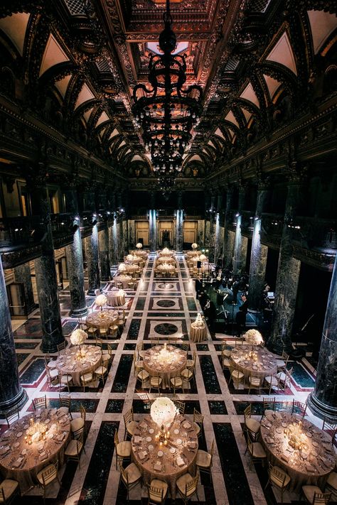 Royal Wedding Venue Ideas, Wedding Museum, Museum Weddings, Museum Wedding Reception, Art Museum Wedding Reception, Bank Vault Wedding, Royal Wedding Aesthetic Decor, Royal Wedding Venue Aesthetic, Historic Mansion Wedding