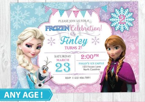 Free Frozen Invitations, Frozen Party Invitations, Frozen Birthday Party Invites, Olaf Birthday, Snowflake Invitations, Frozen Bday Party, Frozen Invitations, Winter Invitations, Frozen Birthday Invitations