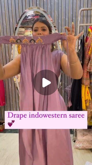 Indo Western Dress From Saree, Ready To Wear Saree With Jacket, Ready To Wear Saree Designs, Viral Dresses, Indowestern Saree, Western Saree, Miss Universe India, Indo Western Saree, Fancy Fits