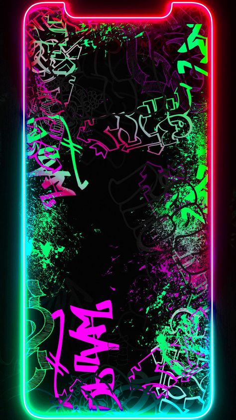 Neon Graffiti, Image Dbz, Trippy Iphone Wallpaper, Best Wallpaper Hd, Iphone Wallpaper For Guys, Qhd Wallpaper, Android Wallpaper Art, Iphone Dynamic Wallpaper, Whatsapp Wallpaper Cute