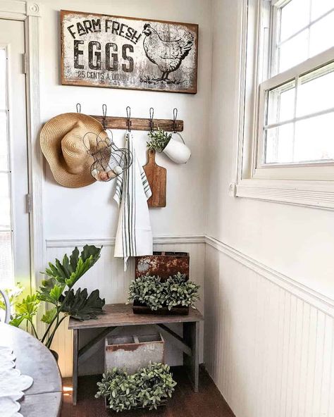 30 Shiplap Half Wall Ideas That Are Sure to Impress White Wainscotting, Shiplap Half Wall, Decorating For Winter, Winter Sayings, Half Wall Ideas, Earthy Candles, Wood Night Table, Egg Baskets, Dark Wood Dining Table