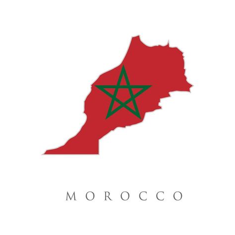 Map Of Morocco, Morroco Flag, Morocco Map, Country Flags Icons, Morocco Flag, Flag Drawing, Olympic Theme, Detailed Illustration, Flag Icon