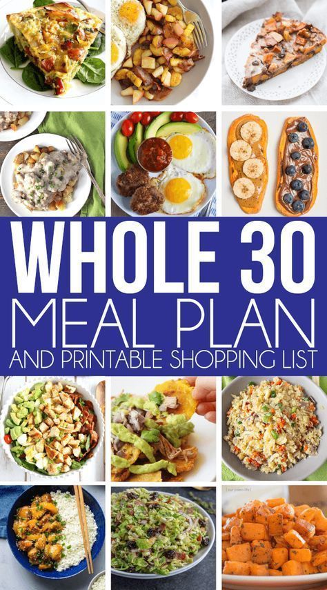 Snacks Whole 30, Meal Plan For Week, Meal Schedule, 30 Diet, Whole 30 Meal Plan, Printable Recipes, Low Carb Meal, Whole 30 Diet, Diner Recept